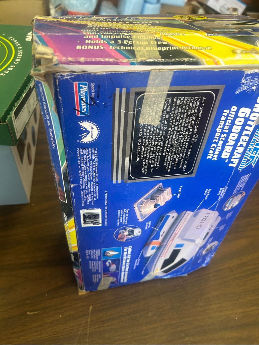 Working 1992 Playmates Star Trek: The Next Generation Shuttlecraft .#126522 - Picture 7 of 7